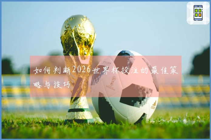 如何判断2026世界杯投注的最佳策略与技巧